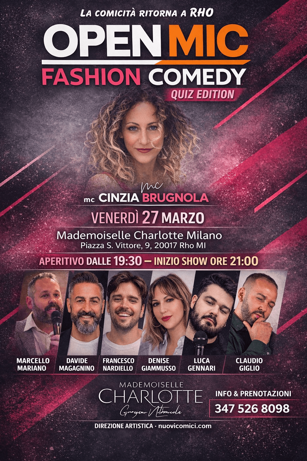 Open Mic Milano - Locandina stand up comedy: FASHION COMEDY