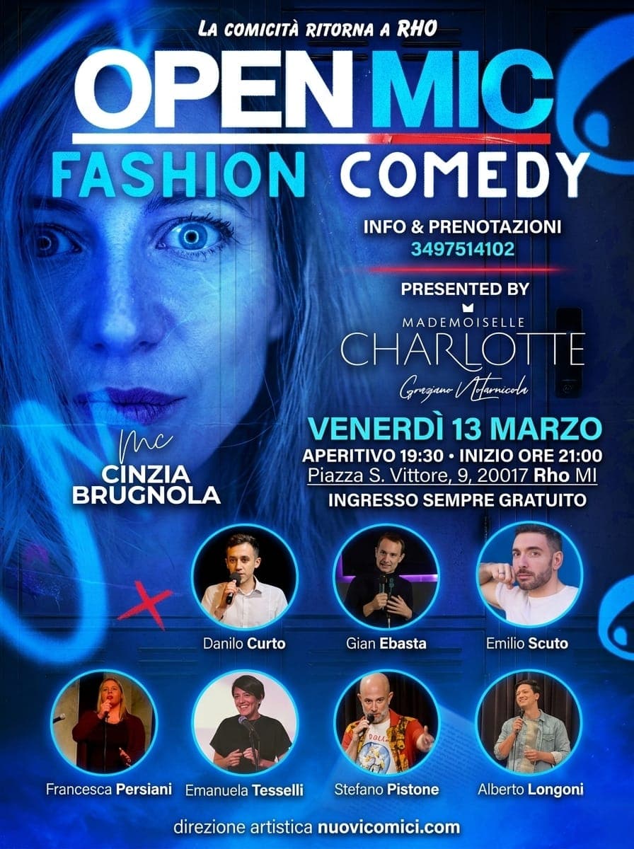 Open Mic Milano - Locandina stand up comedy: Fashion Comedy